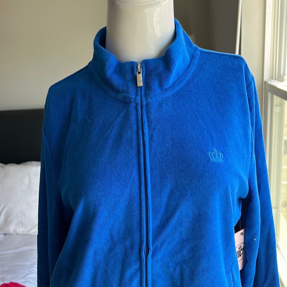 JUICY COUTURE ZIP UP JACKET TOP SIZE XL MSRP $65.00 NWT - Picture 5 of 10